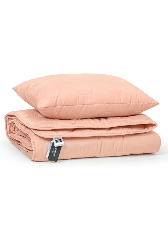 Одеяло Набор хлопковый Всесезонный №1748 Eco Light Coral Одеяло 220x240+2 подушки 50x70 средние (2200003710816) Mirson (315027605)