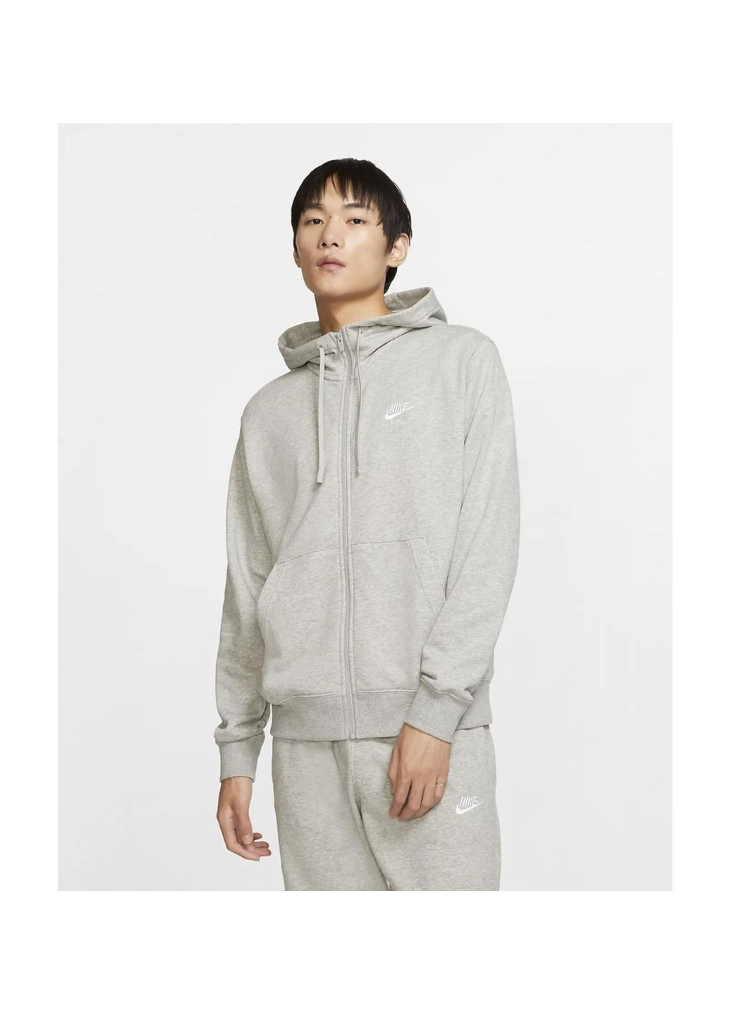 Кофта мужская M Nsw Club Hoodie Fz Ft (BV2648-063) Nike (370780822)