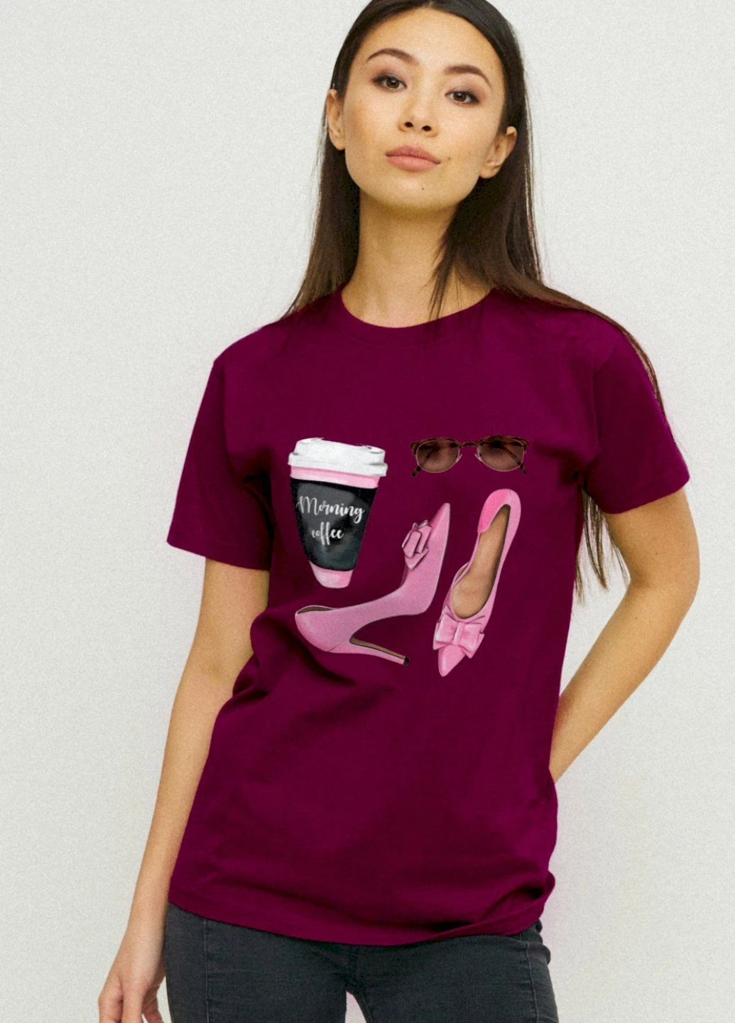 Футболка Boyfriend / air print / YAPPI - (252387025)
