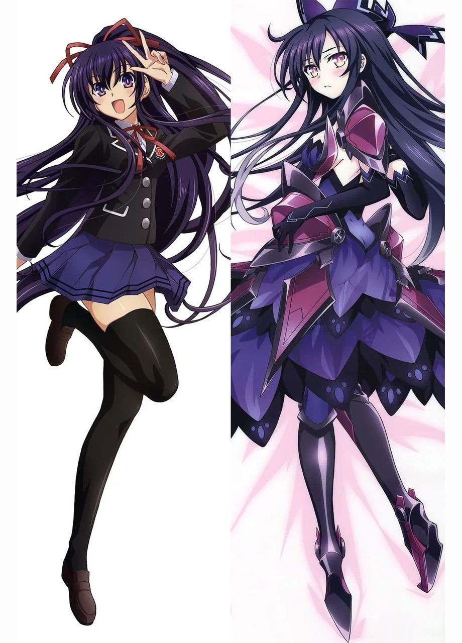 Подушка дакімакура двостороння Tooka Yatogami 2 - Date A Live 100см No Brand (327843165)
