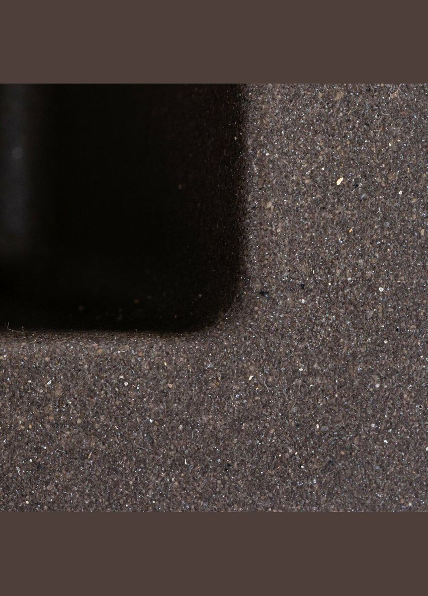 Гранітна мийка для кухні RUBA 4040 матова Темна скеля Valeso (342071166)