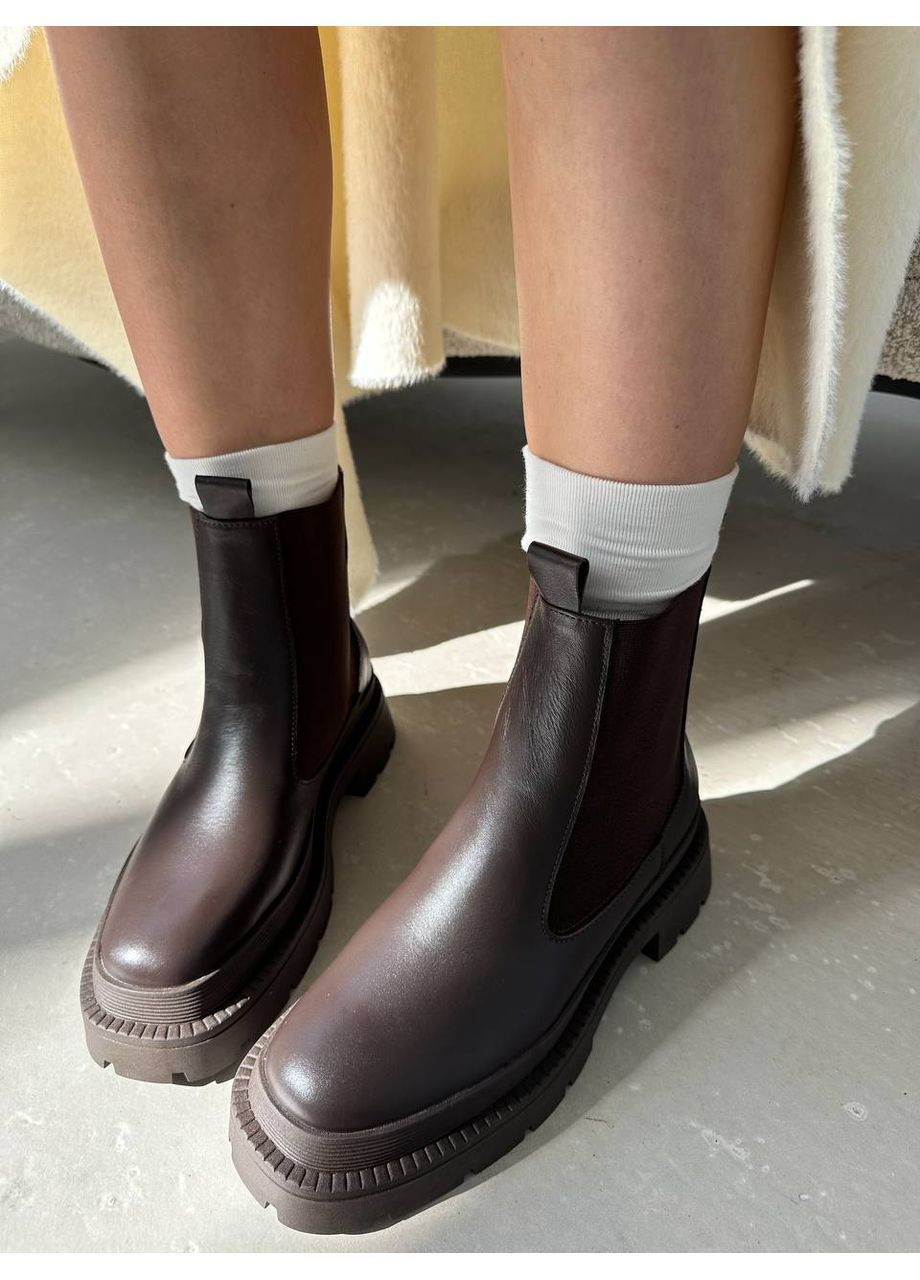 Зимние стильные женские челси челси No Brand без декора