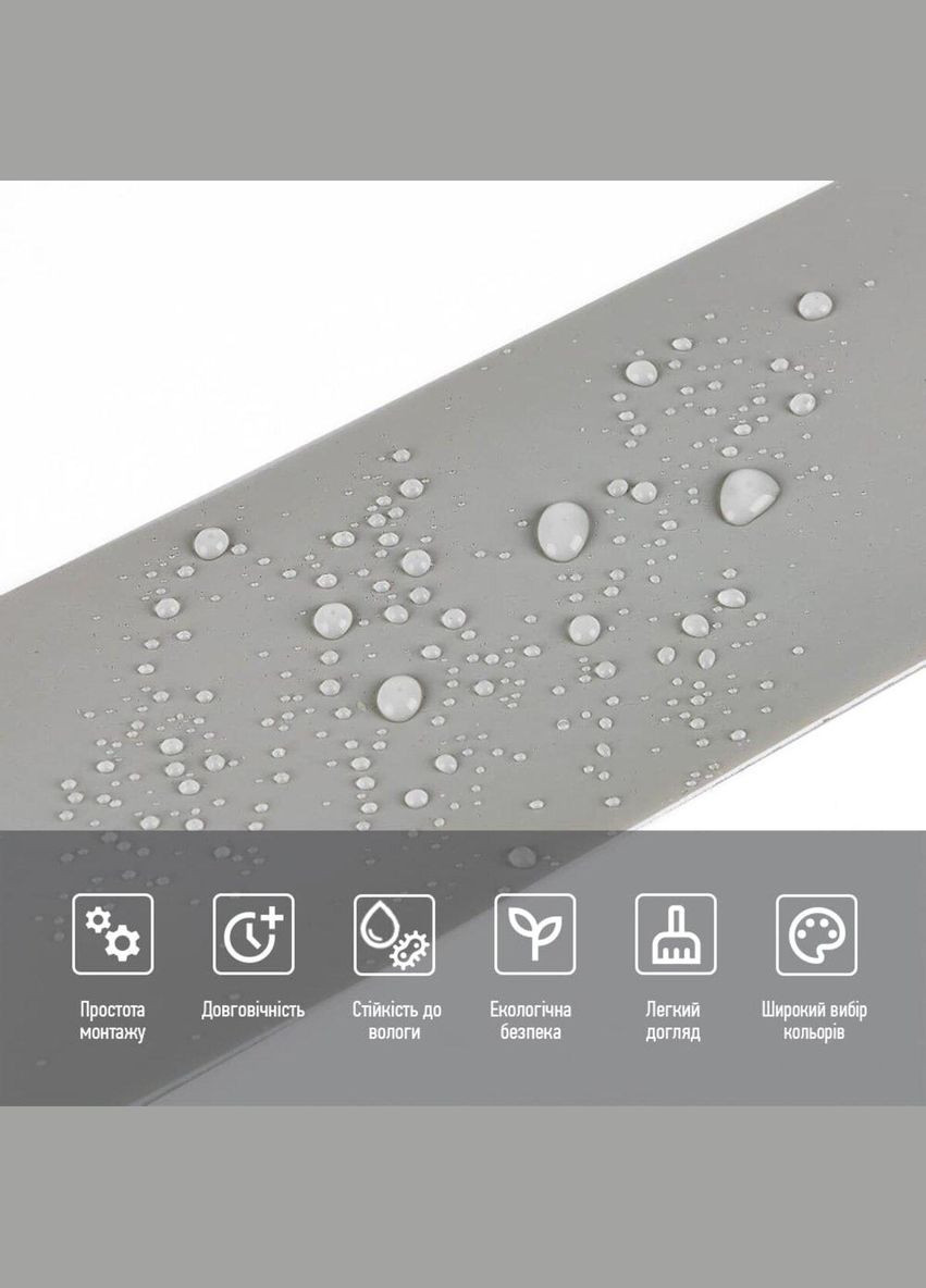 Плінтус вініловий самоклеючий 5000х100х2мм Глянцсовий (D) SW-00002121 Sticker Wall (302010065)