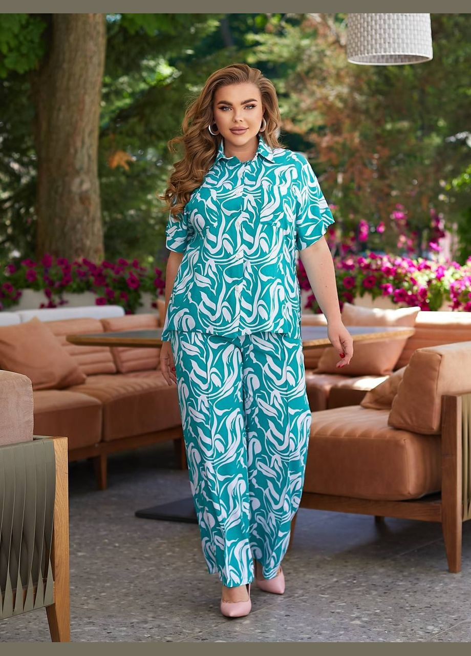 Прогулянковий костюм зеленого кольору 28079 No Brand (323643960)