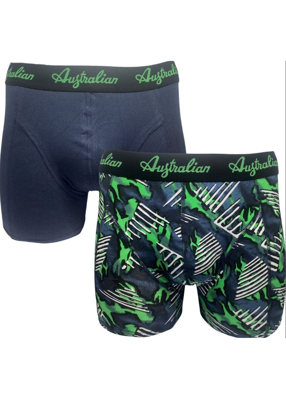 Набор мужских трусов боксеров Austrlian 2 шт. в наборе, размер L, темно-синий, пиксель. Australian Боксери (369402468)