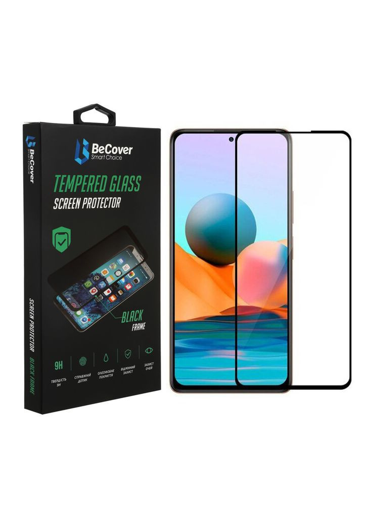 Стекло защитное (m433471) BeCover Xiaomi Redmi Note 10 5G Black (367070670)