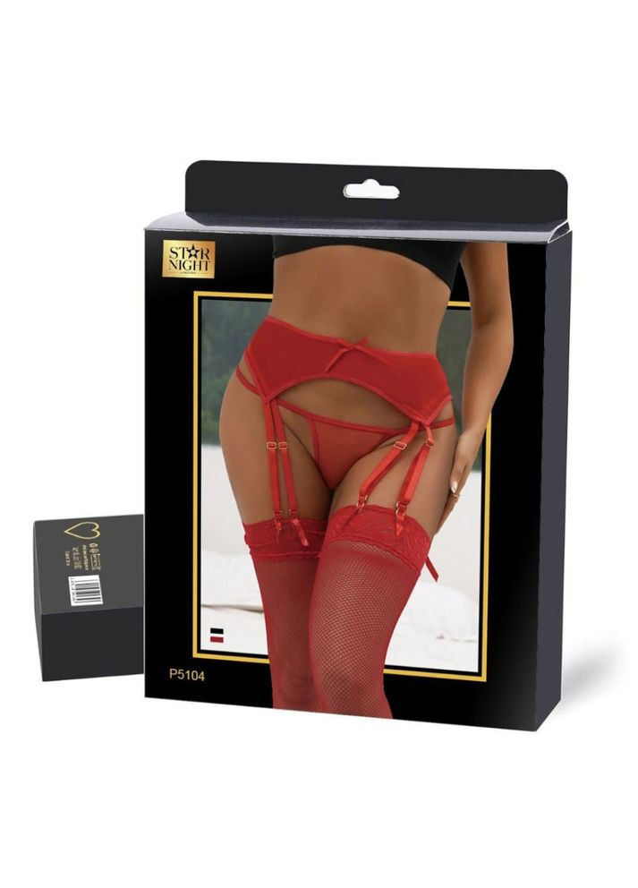 Красные сексуальные трусики с поясом для чулок Star Night (361670587)