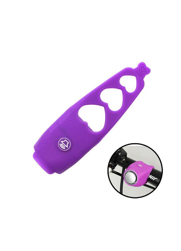 Дзвінок електронний велосипедний 0706041 Violet універсальний гучний дзвінок на кермо гудок 4 шт. West Biking (352012668)