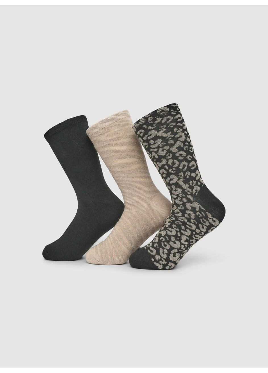 Бежевые набор носков женщин Terranova орнаменты (363045484)