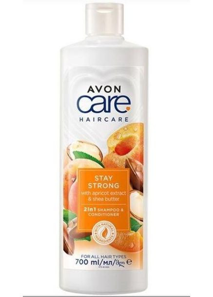 Шампунь- кондиціонер Hair Care "Абсолютна сила " з екстрактом абрикоса та маслом ши 700 мл Avon (365437236)
