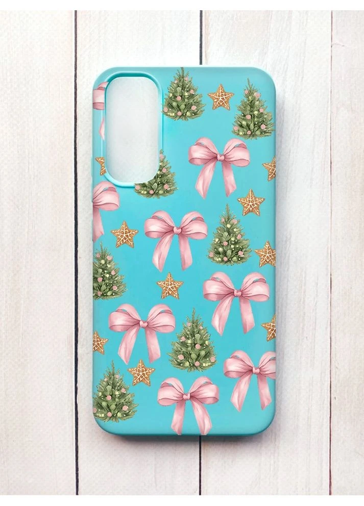 Матовый чехол на Samsung A34 5G Рождественский фон (принт 427) Creative (400773393)