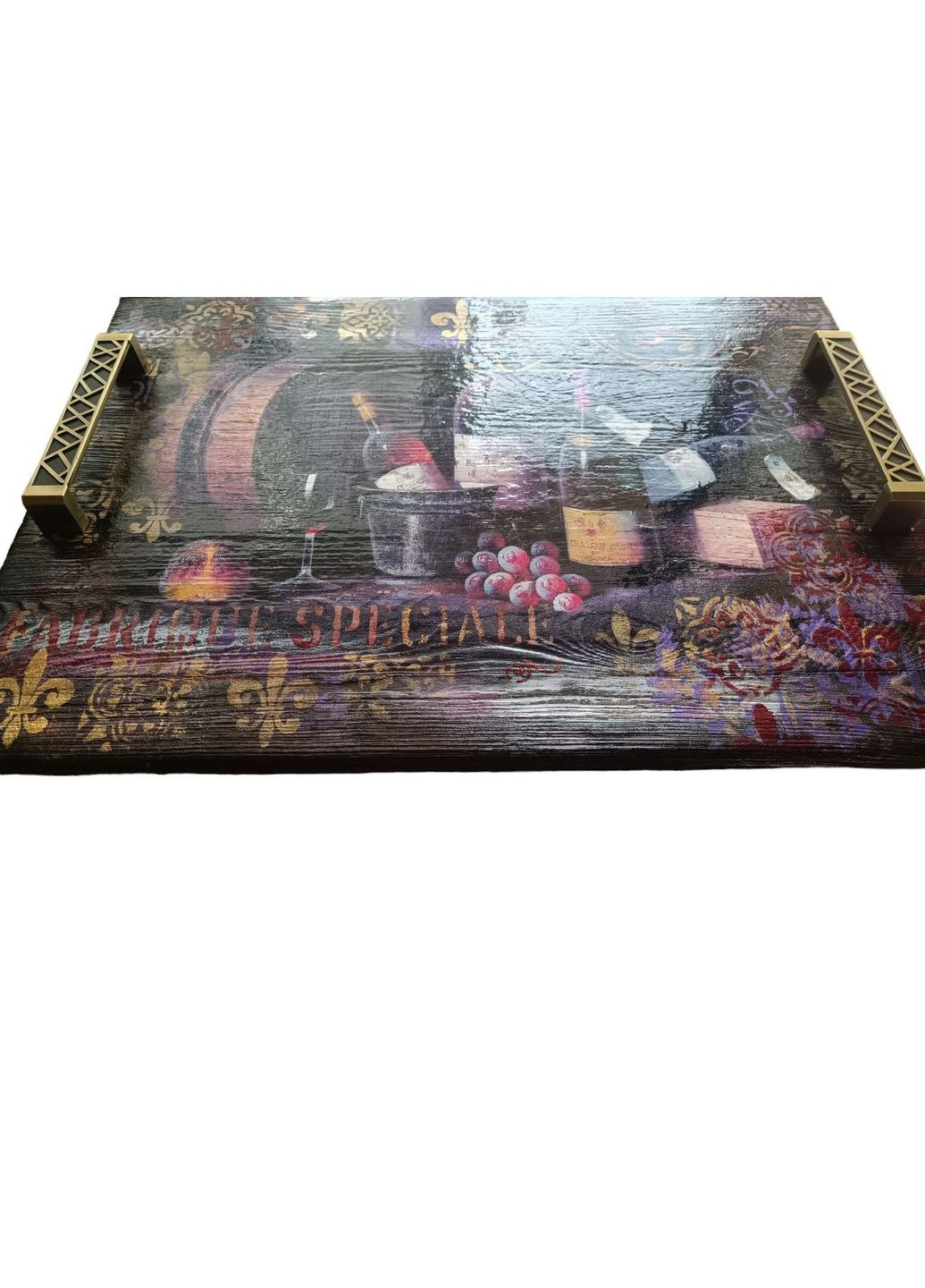 Дерев'яна таця з романтичним погребом Handmade (308071303)