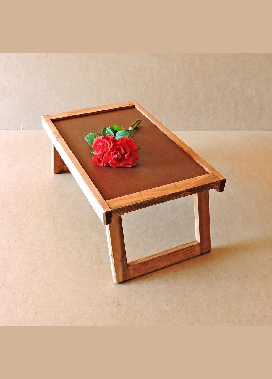 Столик-поднос для завтрака из дерева Невада мускат (СТП-001407) No Brand (327848210)