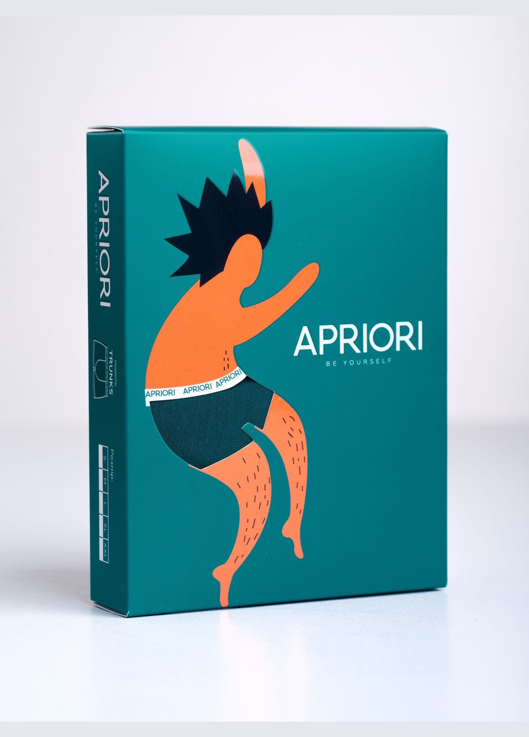 Набор хлопковые трусы-ТРАНКИ VILNI - 3 штуки (желтый/джинс/черный) Apriori боксери (338620945)