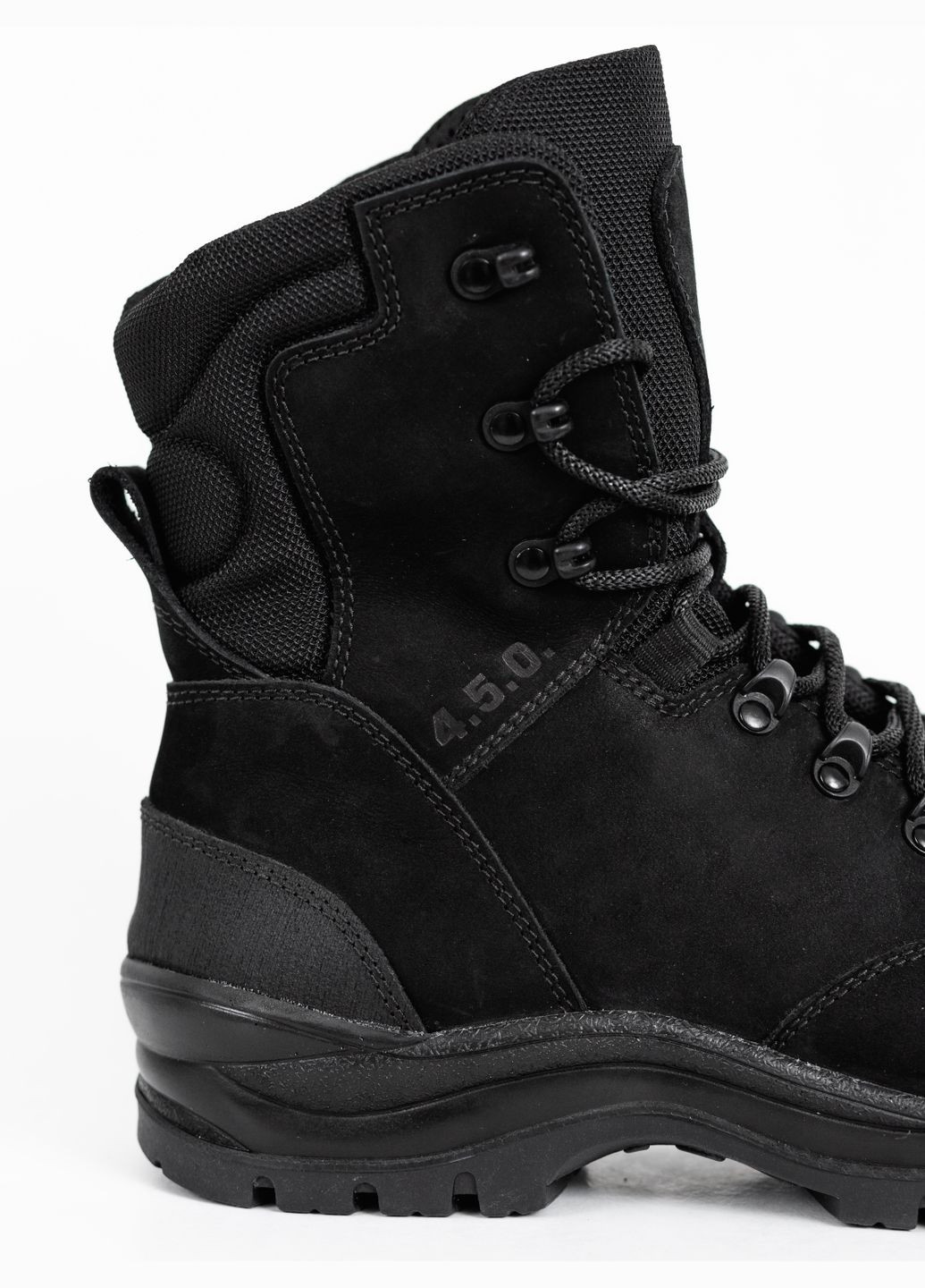 Кожаные Зимние Мужские Берцы Тактические. 39-46р Черные. Прочные и удобные! 45ZM-1010 No Brand (301137823)