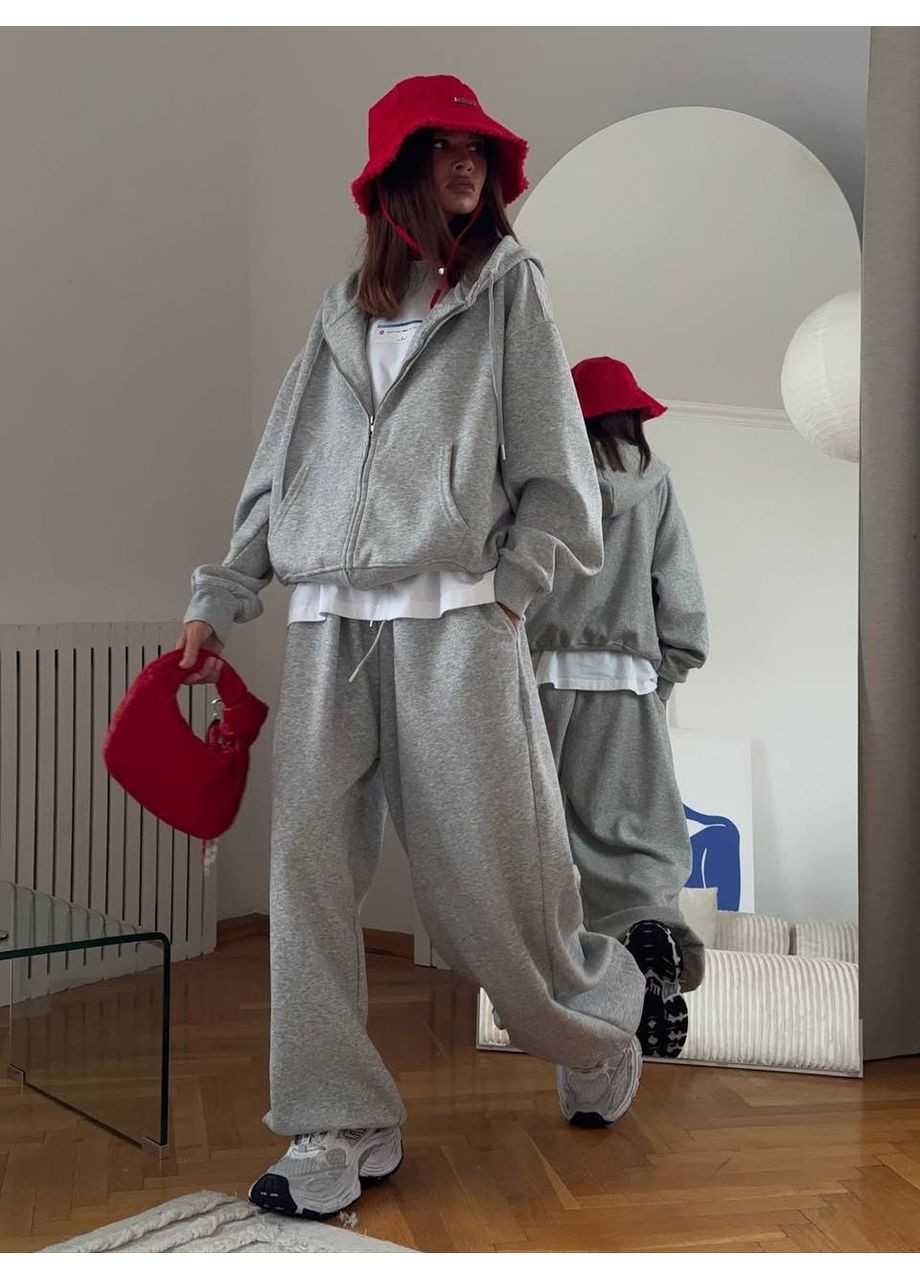 Костюм (кофта, брюки), цвет Серый Fashion (361668273)