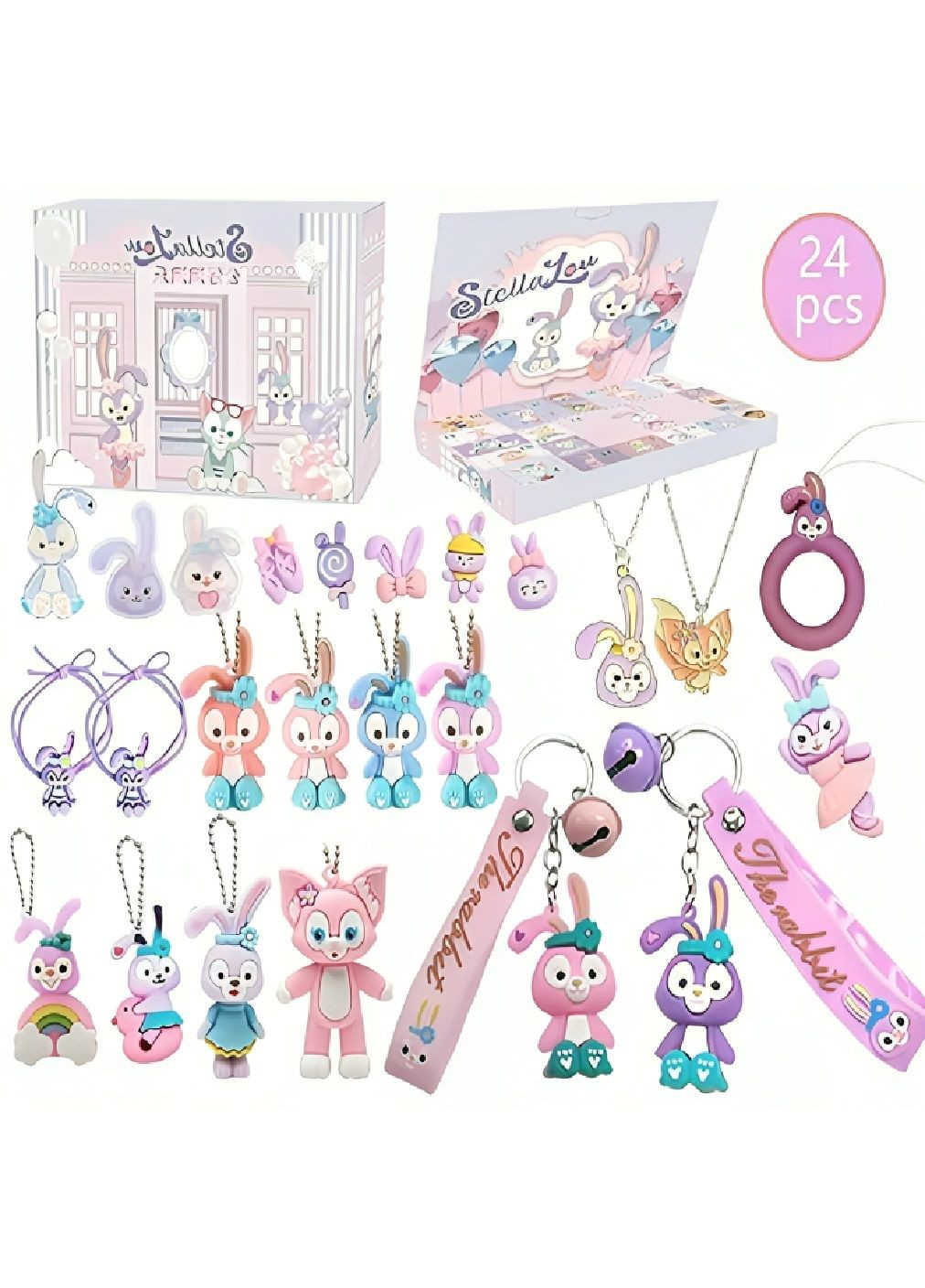 Праздничный Адвент календарь для детей малышей с подвесными игрушками брелоками 24 штуки 33x5x23 см (479266-Prob) Unbranded (316551850)