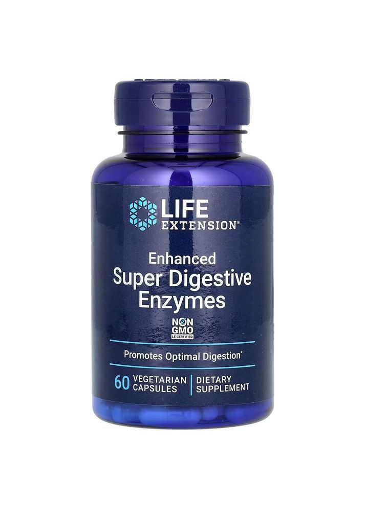 Комплекс пищеварительных ферментов Enhanced Super Digestive Enzymes, 60 вегакапсул Life Extension (334706459)