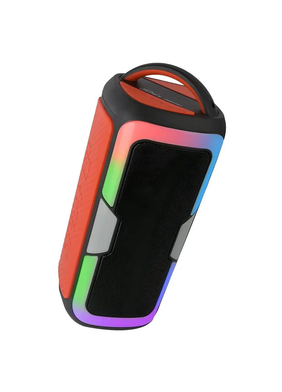 Портативная колонка JQS4407 Акустическая система 25Вт RGB подсветка с микрофоном и пультом Черный Singer (353689339)