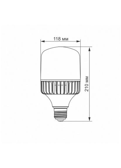 LED лампа A118 50W E27 5000K Videx (366218278)