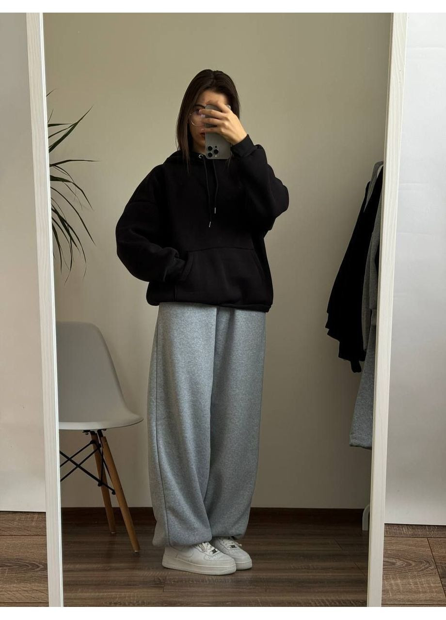 Костюм (худі + прямі штани з затяжками) — теплий, стильний та базовий (заміри в описі) DK/DL Мода без кордонів (369573760)