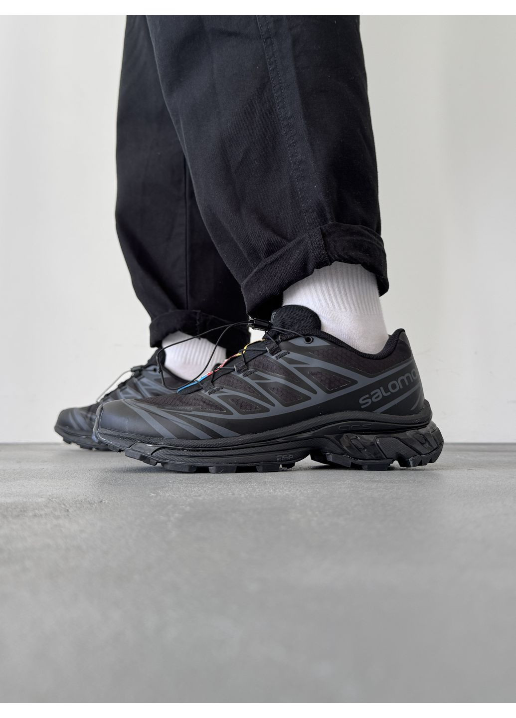 Чорні Осінні кросівки чоловічі salomon s / lab xt-6 gore-tex black саломон хт-6 No Brand