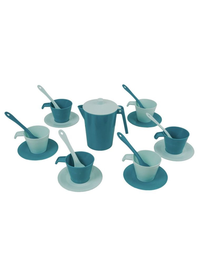 Набір посуду Relax в коробці, 19 елементів, бірюзовий () Tigres 39803 (338181693)