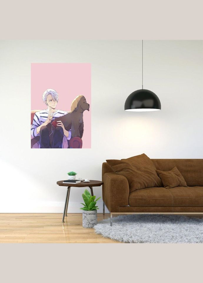 Плакат- з принтом "Yuri on Ice - Юри на льоду (аніме) 6" A2 Кавун постер (316210498)