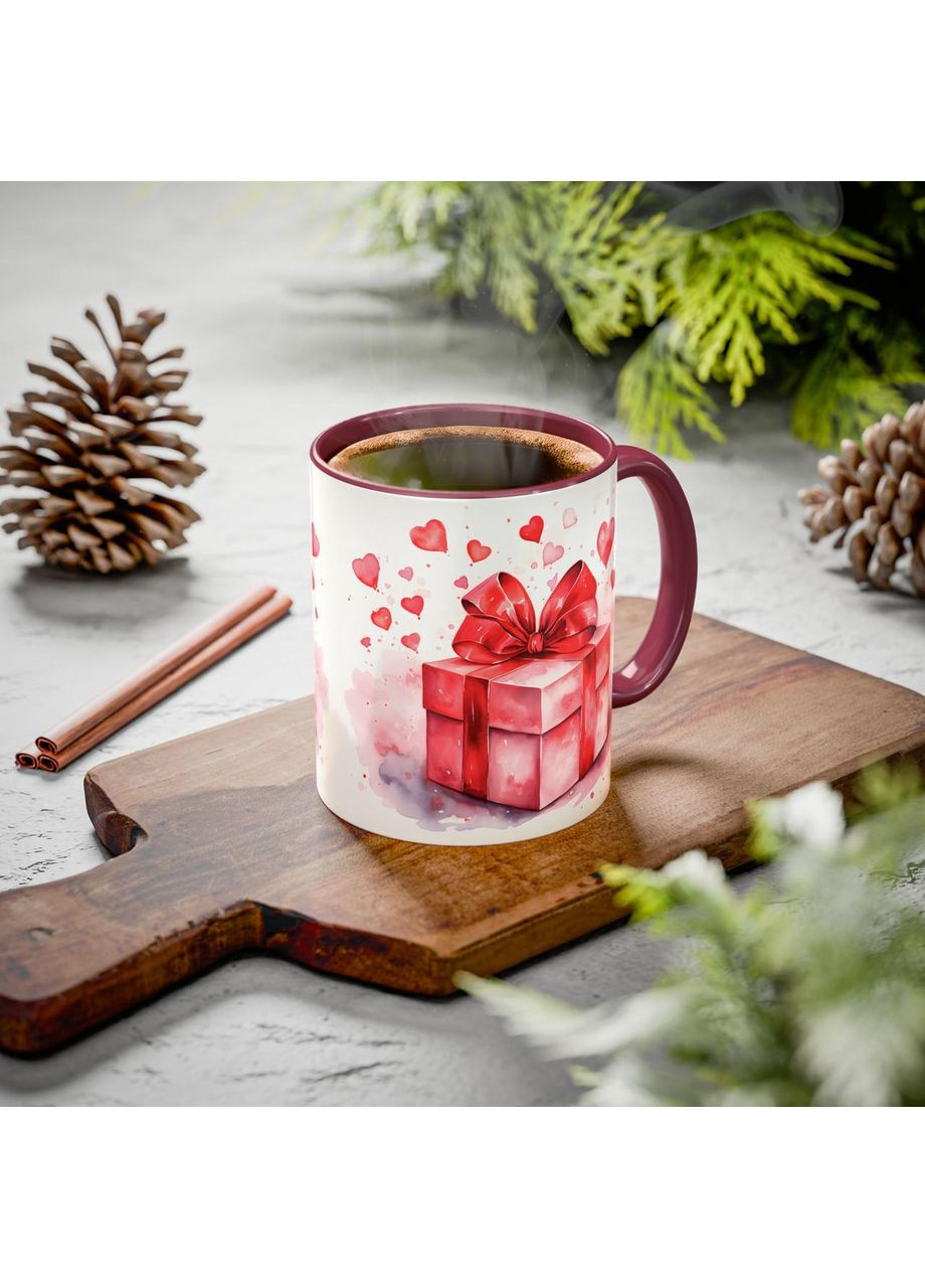 Керамічна чашка з дизайном "Подарунок" No Brand (368671492)