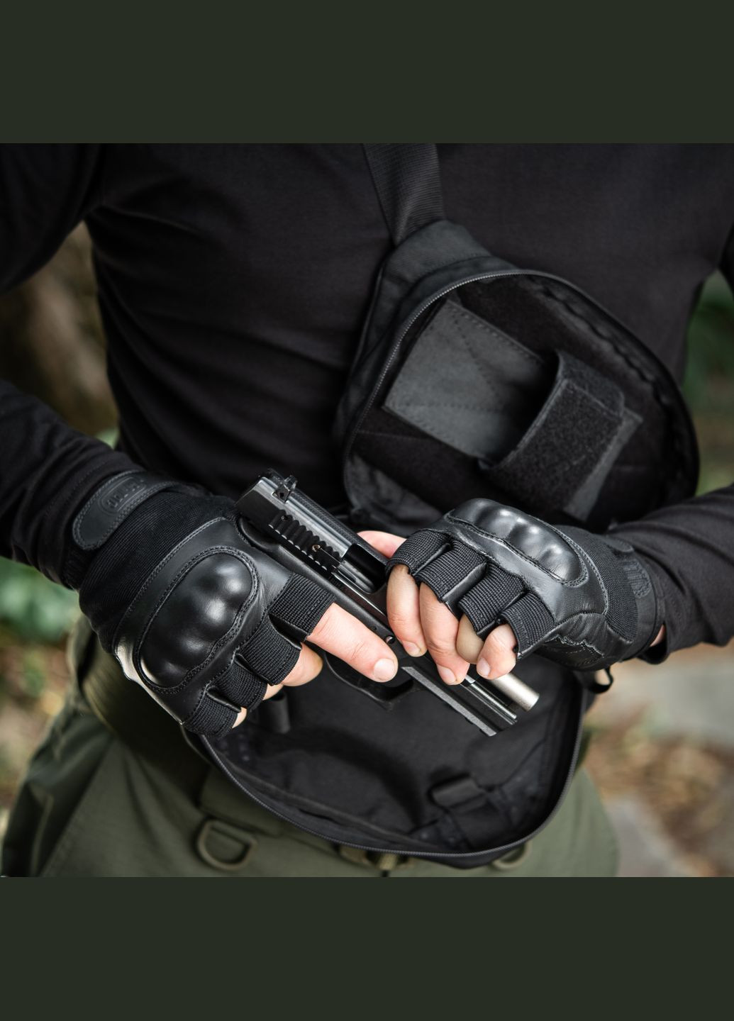 Рукавички безпалі Assault Tactical Mk.4 Black ( ) M-TAC (303412858)