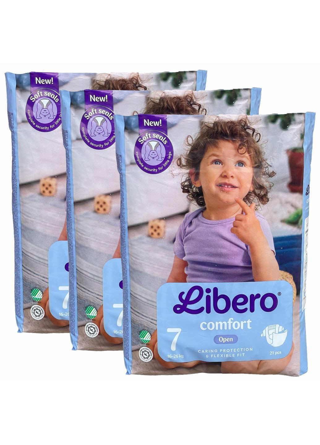 Підгузники Comfort 7 16-26 кг 63 шт (108728557) Libero (369458212)