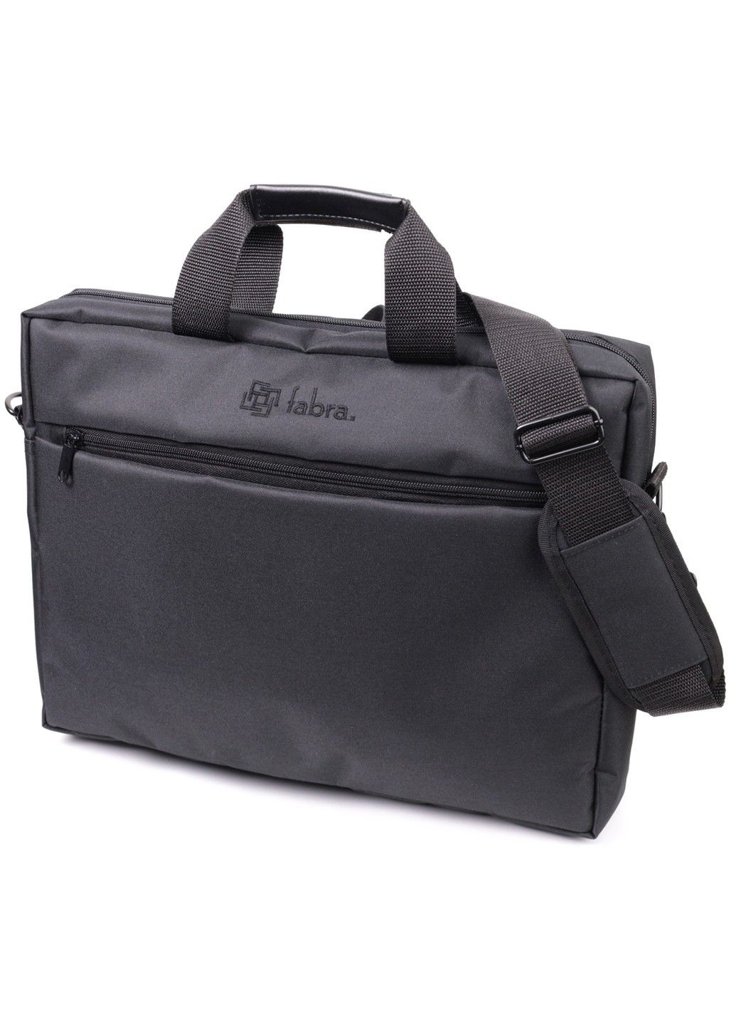 Практичная деловая сумка из качественного полиэстера 22585 Черный FABRA (292851865)