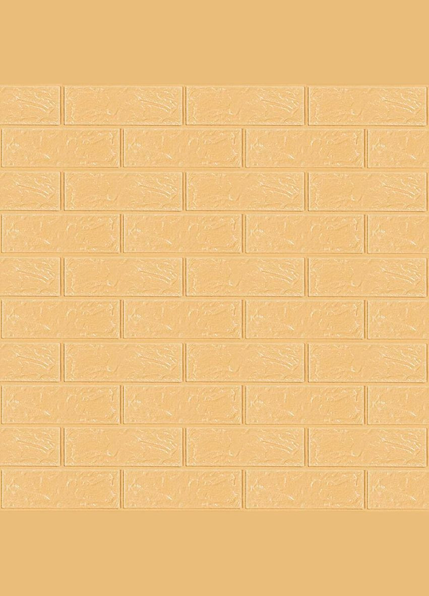 Самоклеюча 3D панель під бежеву цеглу в рулоні 3080x700x3мм (R009-3) SW-00001394 Sticker Wall (300242319)