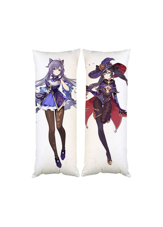 Дакимакура подушка Кэ Цин Мона Геншин импакт двухсторонняя 40х100 см (dk0006) No Brand (326996648)