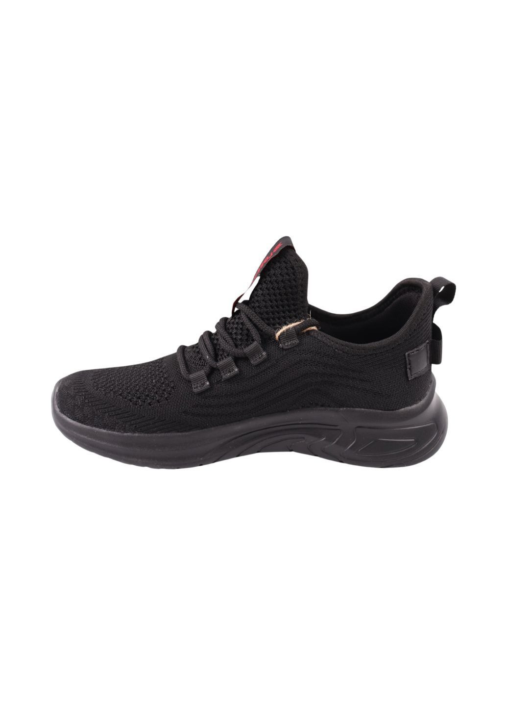 Чорні кросівки чоловічі чорні текстиль Restime 269-24LK