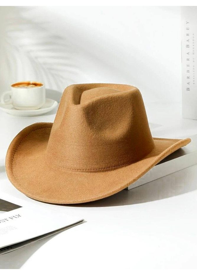 Шляпа Федора Ковбойка унисекс с устойчивыми полями No Brand (362346118)