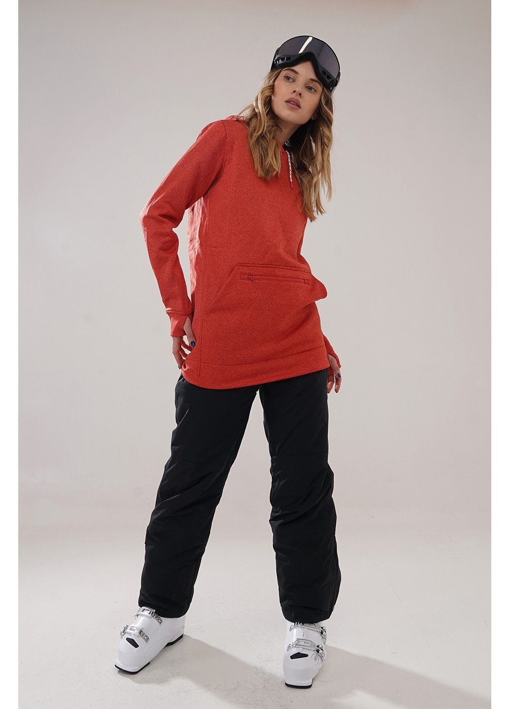 Худі W OAK LONG PULLOVER HOODIE cranberry heather - 20840-W20 Burton (358497914)