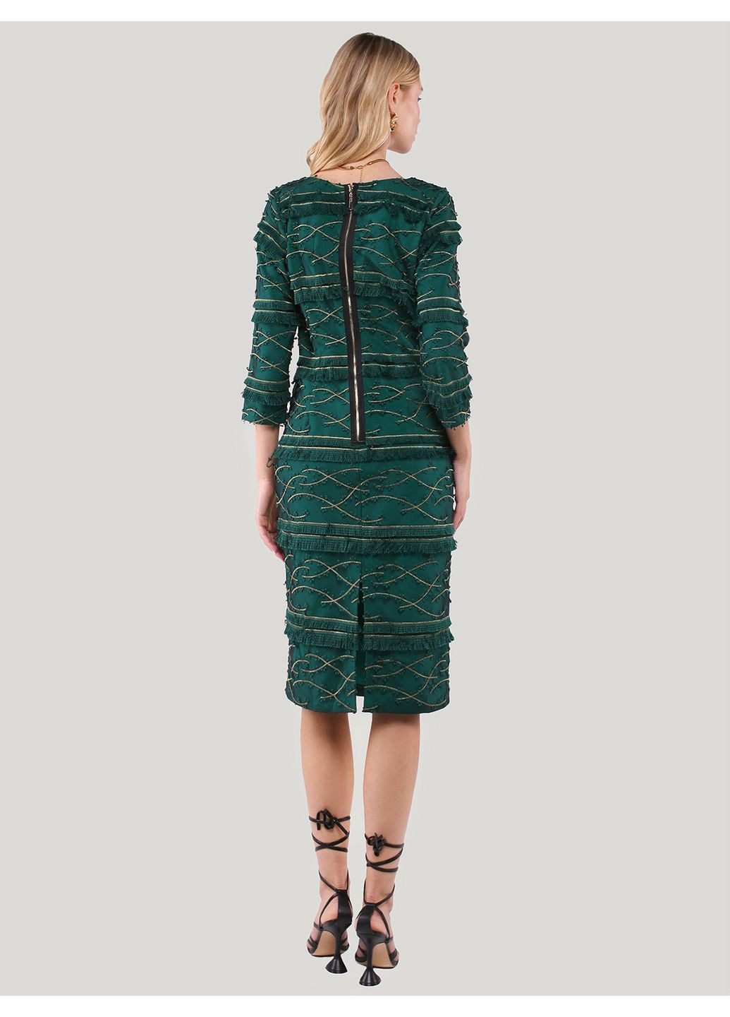 Комбінована сукня-футляр із рукавом 3/4 - ua50 / eu44 Iren Klairie