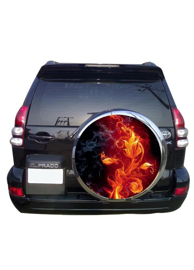 Наклейка на запаску 3D TUNING STUDIO вогонь 750х750х0.15мм No Brand (362498223)