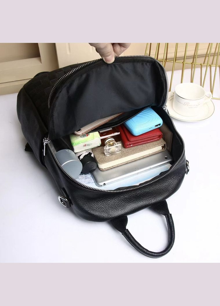 Шкіряний жіночий рюкзак з принтом TidinBag 42147 Tiding Bag (317342750)