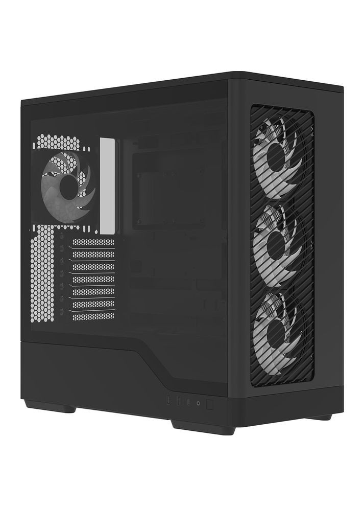 Корпус D520A-BK-v1 Black (ACCM-DS05143.11) Aerocool (370033752)