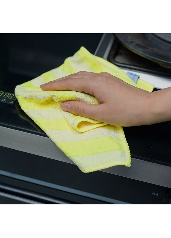 Бамбукова серветка універсальна жовто-біла 30х30 см (A-025235) LoveYouHome (371996015)