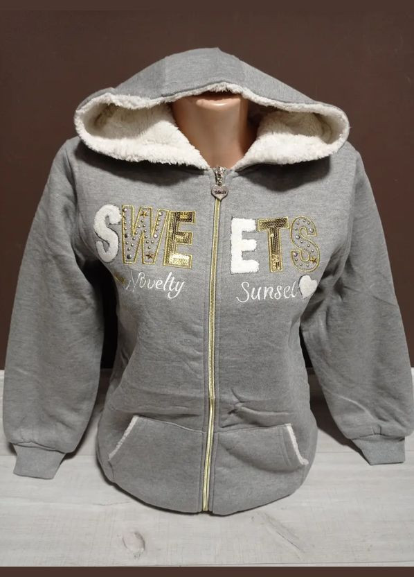 Детская утепленная кофта "SWEETS" для девочки подростка No Brand Кофта (322284324)