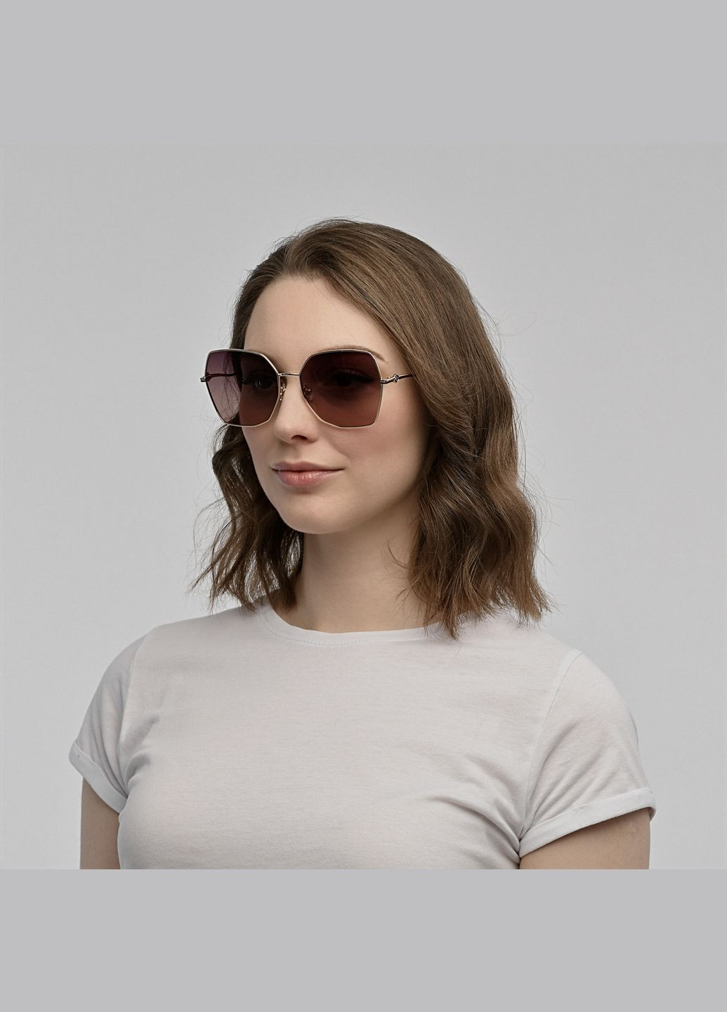 Сонцезахисні окуляри з поляризацією Фешн-класика жіночі LuckyLOOK 627-339 (289360789)