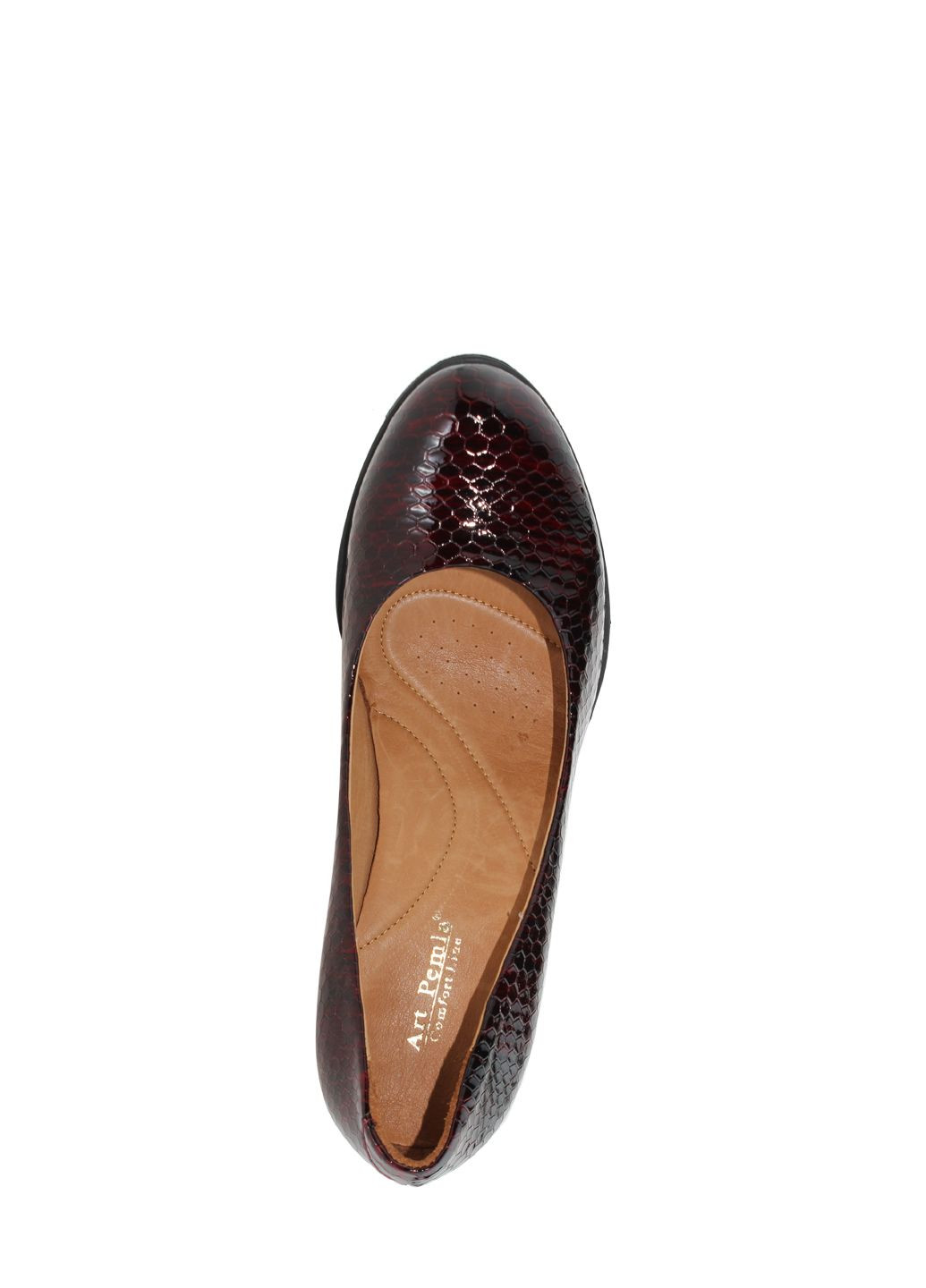 Pemla Туфли 1830.665 Бордовый коричневый з натуральная кожа, — демисезон (297157984)