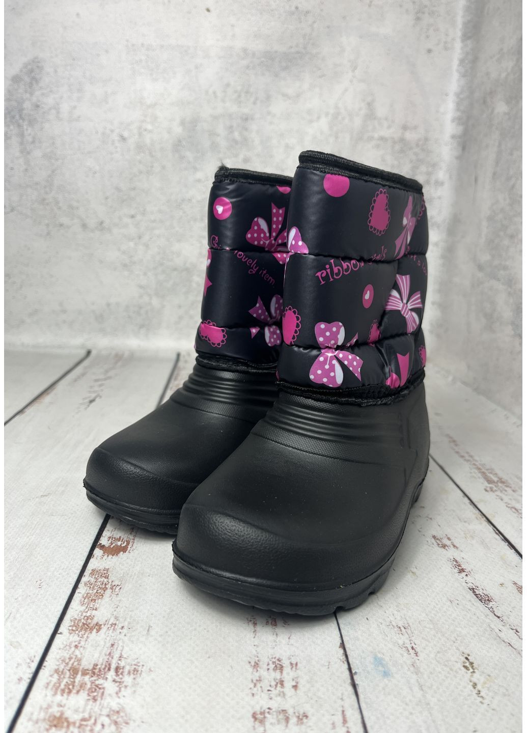 Чоботи дитячі для дівчинки EVA Чорний (628) Olimp (365578632)