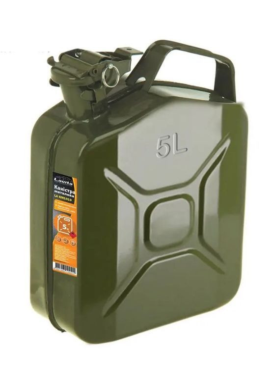 Вертикальная стальная канистра для хранения топлива 5 л (2104618809) Lavita (370605110)