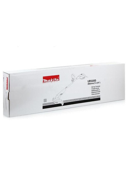 Электрический триммер UR3000 (450Вт, 300 мм) электротриммер с двойной режущей леской мотокоса (4366) Makita (295031866)