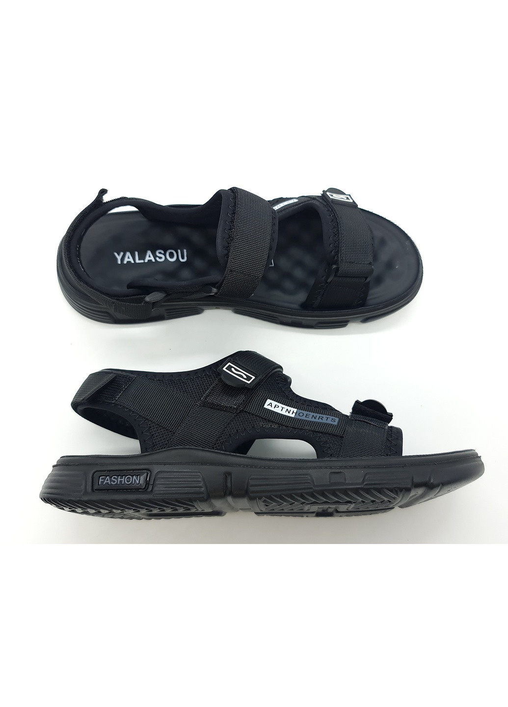 мужские сандалии черные текстиль ya-14-3 26,5 см (р) Yalasou