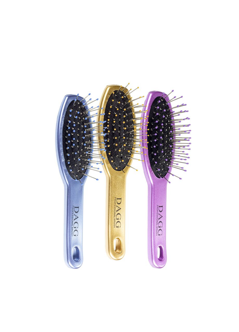 Расчёска для волос массажная пластиковая 17 см, Сиреневая DAGG (336961264)